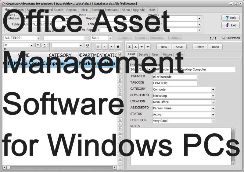 Office Asset Management Software for Windows PCs title